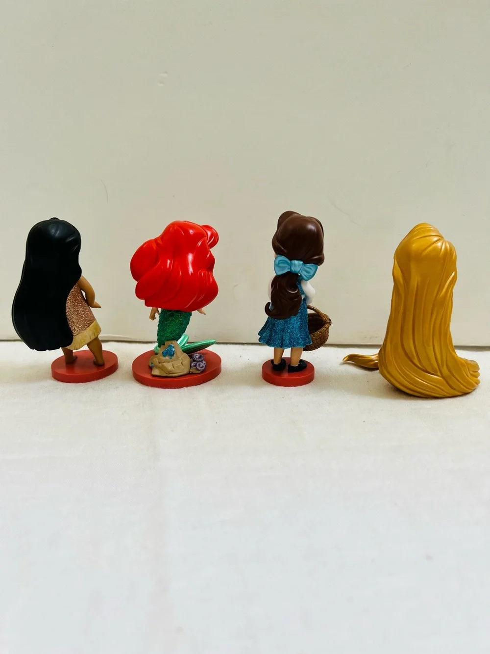 Disney Collection Princess Mini Dolls Set of 4 Belle Pocahontas Ariel Rapunzel